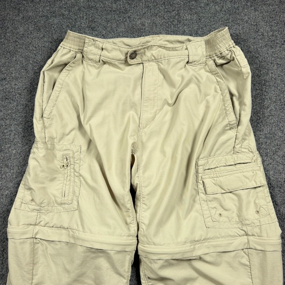 Columbia Convertible Cargo Pants Womens S Khaki Titanium Omni-Dry Zip Off Hiking - Picture 3 of 15